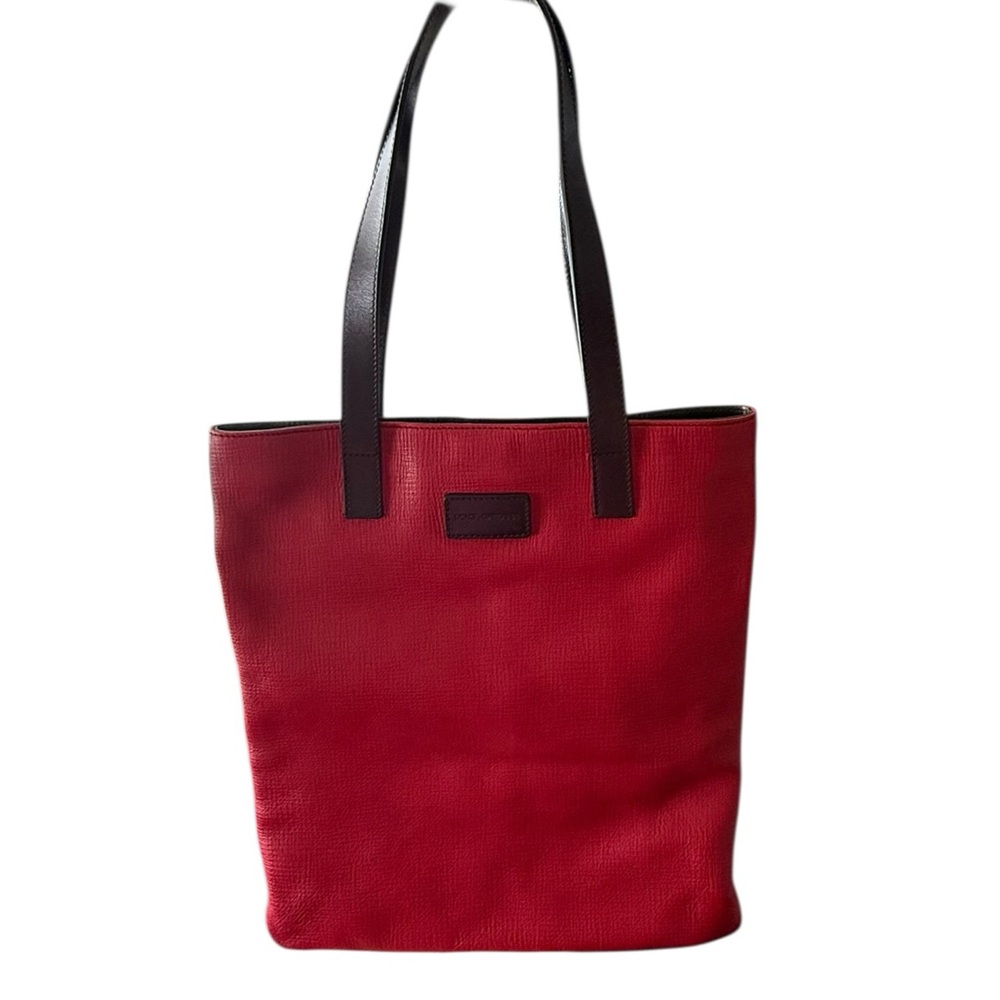 Dolce & Gabbana Tall Red Pebbled Leather Shopper Tote | Made in Italy